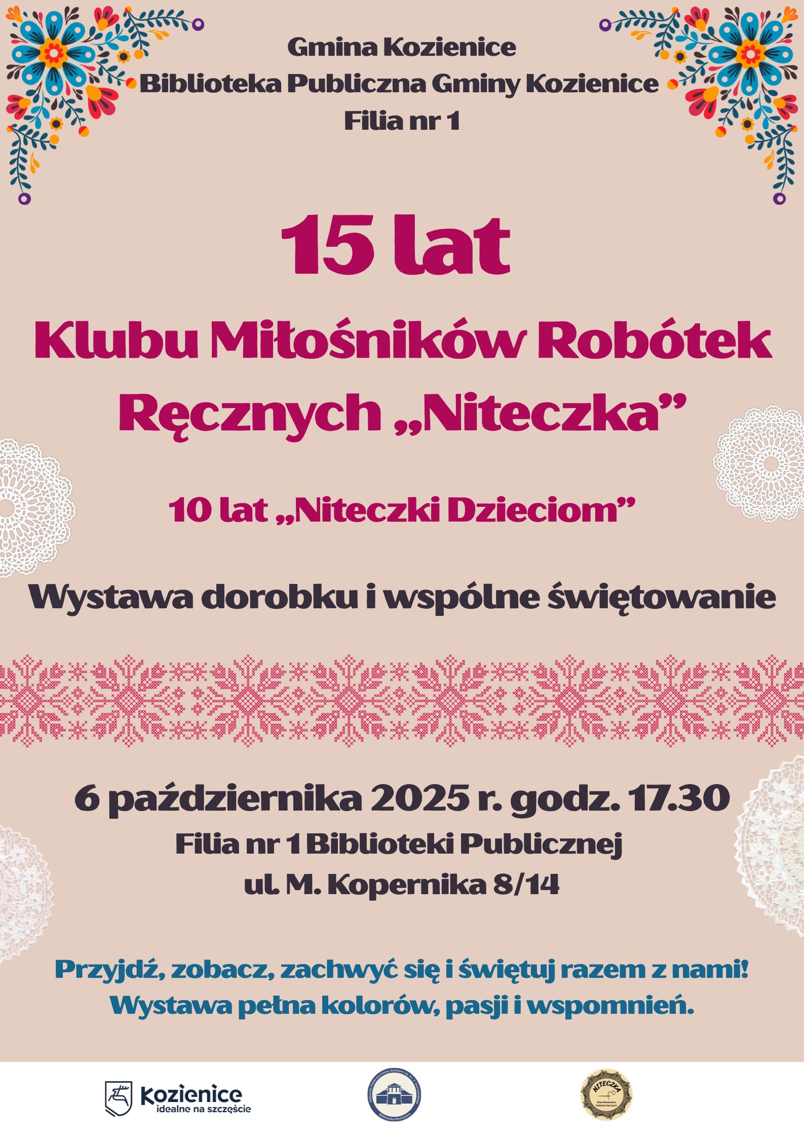 15_lecie_Klubu_Niteczka_plakat