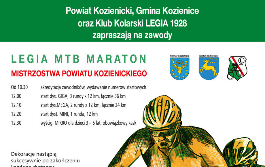 Zdjęcie do LEGIA MTB MARATON - Mistrzostwa Powiatu Kozienickiego 
