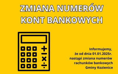 Zdjęcie do Zmiana numer&oacute;w rachunk&oacute;w bankowych Gminy Kozienice