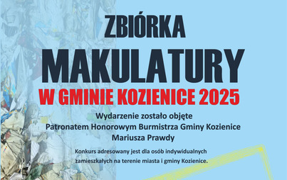 Zdjęcie do Zbi&oacute;rka makulatury w Gminie Kozienice