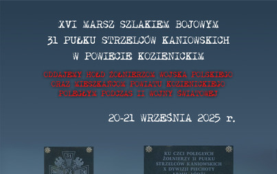 Zdjęcie do XVI Marsz Szlakiem 31 pSK