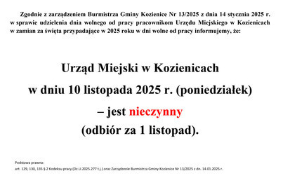 Zdjęcie do Informacja o pracy urzędu