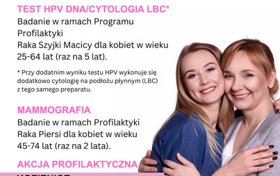 Zdjęcie do CYTOMMAMOBUS - bezpłatne badania dla kobiet