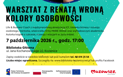 Zdjęcie do &bdquo;Kolory osobowości - Moje mocne strony według metodologii DISC&rdquo; - Spotkanie z Renatą Wrona
