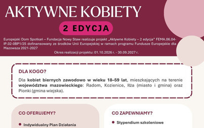 Zdjęcie do Aktywne Kobiety &ndash; 2 edycja