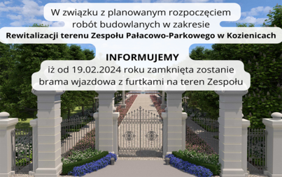 Zdjęcie do Rewitalizacja terenu Zespołu Pałacowo-Parkowego