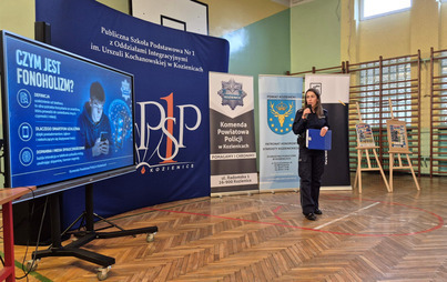 Zdjęcie do Fonoholizm - prelekcja policji w PSP 1